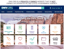 Tablet Screenshot of dmv.org